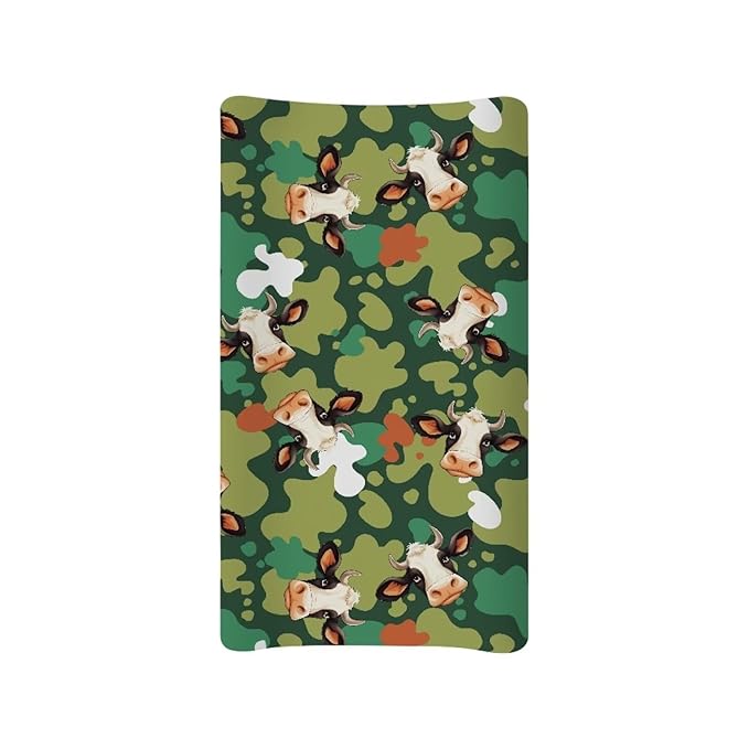 Tie-Dye Cow Changing Pad Cover Baby Boys Girls Changing Table Pad Covers Diaper Change Table Sheets Covers Soft Breathable