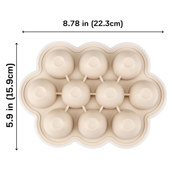 PandaEar 5 Pack Baby Food Freezer Tray with Lids