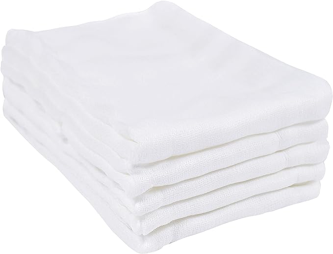 Gerber Unisex Baby Boys Girls Birdseye Prefold Cloth Diapers Multipack White 3-Ply,10 Count (Pack of 6)