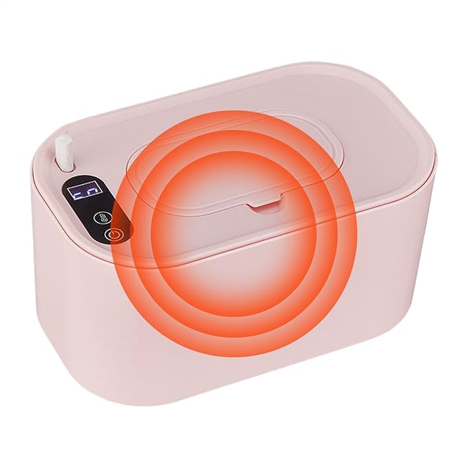 Wet Wipes Dispenser - Baby Wipe Warmer, Baby Portable Large Capacity Wipes Dispenser, Smart Temperature Control Large Capacity Wipe Warmer, Adjustable Wipe Heater Diaper Wipe Warmer for Wet Wipes