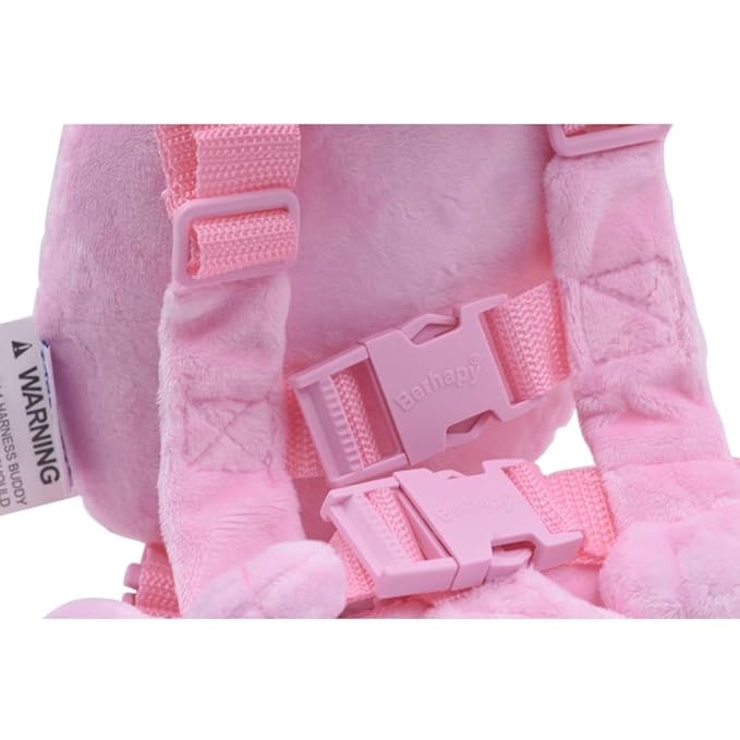 2 in 1 Dog Toddler Safety Harness Backpack Children's Walking Leash Backpack Pink Toddler Leash for Girls Kid Leash for 1-3 Years Old