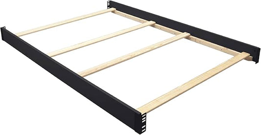 Full-Size Conversion Kit Bed Rails for Viv + Rae Convertible Cribs - Solid Wood Rail - Toddler and Adult Bed Rail for Full-Size Beds - Essential Nursery & Baby Furniture (Black, Option 1)