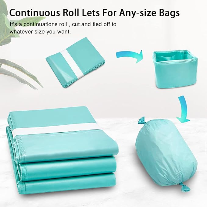 6 Pack of Diaper Disposal Liners Compatible with Janibell Brand Akord, 280 Slim Model Adult Refills, Continuous Liner System Eliminates Waste