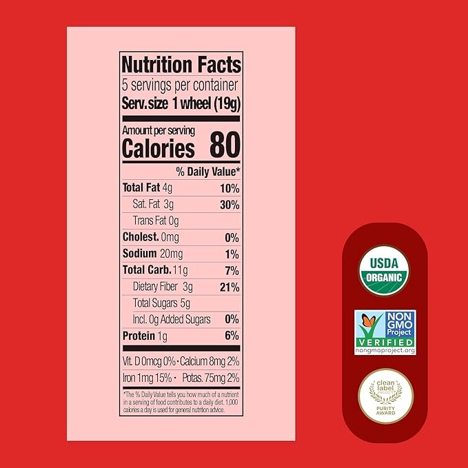 Once Upon a Farm | Organic Toddler Soft-Baked Bar Tractor Wheels Variety Pack | Apple, Strawberry, Banana | Made with Real Fruit & Veggies | No Added Sugar | 30 Bars