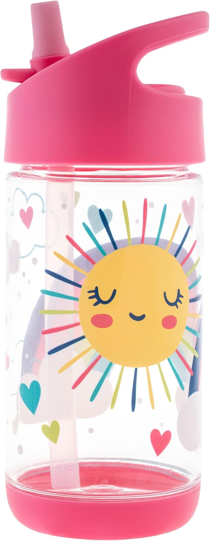 Stephen Joseph, Kids Flip Top Water Bottle, 10 oz Tritan BPA Free, Water Bottle for Girls & Boys, Back to School Flip Top Bottle, Rainbows