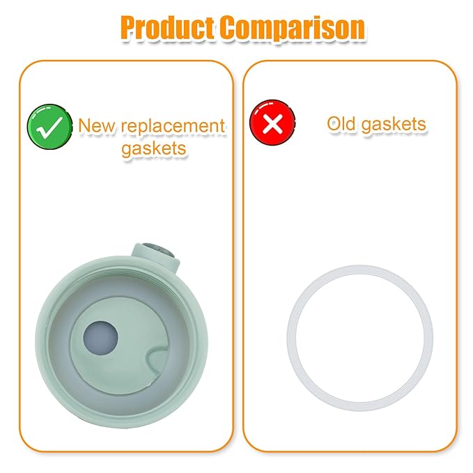 4pcs Baby Bottle Warmer Replacement Gasket for Momcozy, Silicone Seal Ring Replacements Compatible with Momcozy 17oz Portable Bottle Warmer