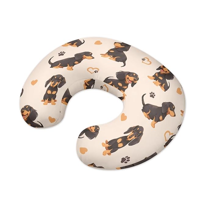 Dachshunds Baby Nursing Pillow Cover Ultra Soft Comfortable Newborn Nursing Pillow Case Stain Resistant and Scratch Resistant