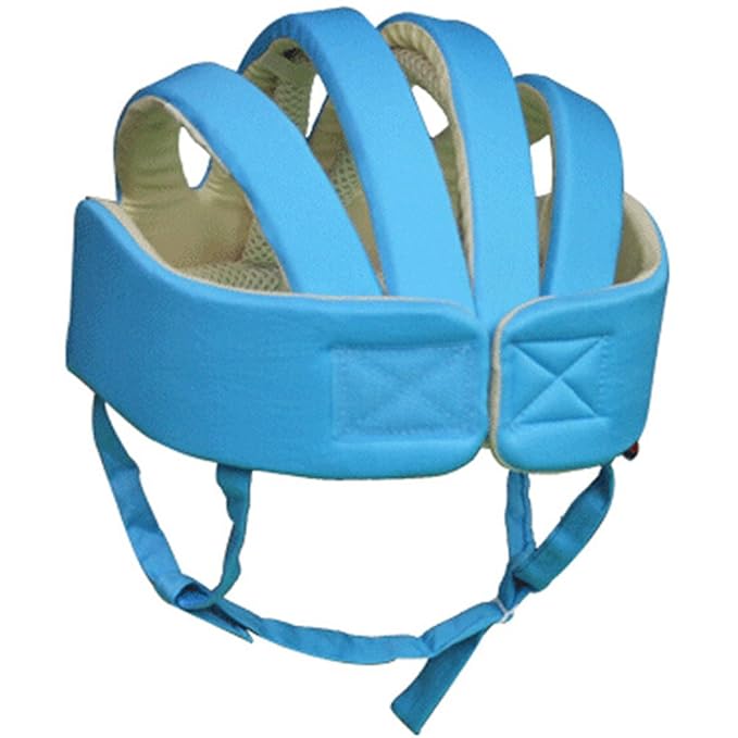 Adjustable Baby Head Protector, Baby Helmets for Crawling Walking Lightweight Safety Baby Helmet Jumping Running Breathable Hat Infant Essentials Toddler Helmets 6-24 Months (Blue)