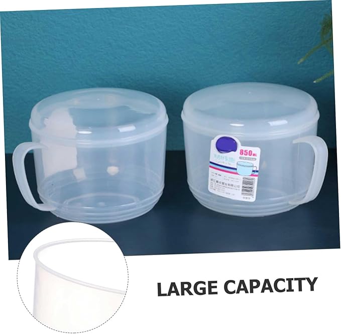 Baby Milk Cup 2-Pack Microwavable Feeding Mug with Lid and Handle 5.90X4.72X4.13In Portable Formula Preparation Bottle for Toddler Drinks