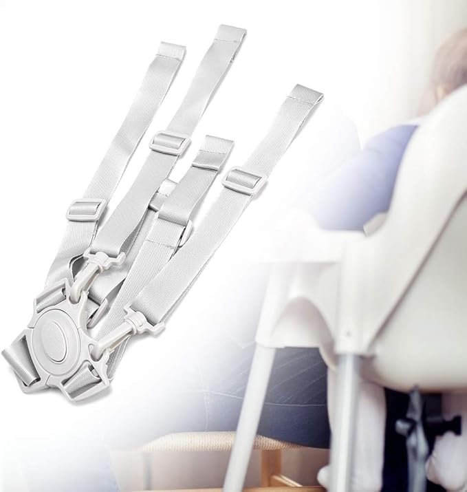 Estink 5 Point Harness Seat Belt, Adjustable Children Safety Belt Full 5 Point Seat Safety Belt Universal Pushchair Stroller Protector Safety Strap Child Safety Harness Leash
