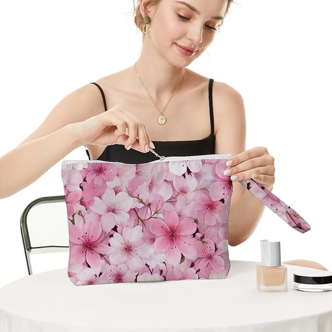 Fokongna Palm leaves Wet Bag Travel Wet Dry Bag Beach Bag Diaper Bag Wet Bag For Swimsuit Travel Makeup Bag Toiletry Bag