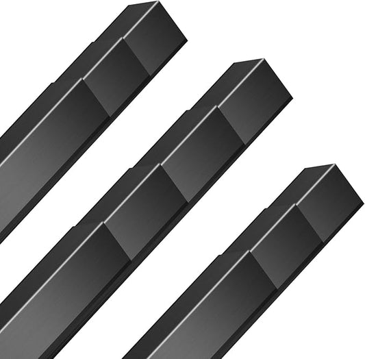 10PCS Black Aluminium Wall Corner Protector Guard 1.6x1.6x48” Corner Trim Molding L Metal Edge Protectors for Walls Corner Guards