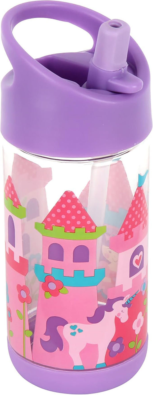 Stephen Joseph, Kids Flip Top Water Bottle, 10 oz Tritan BPA Free, Water Bottle for Girls & Boys, Back to School Flip Top Bottle, Princess