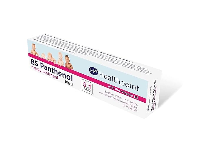 Healthpoint B5 Panthenol Nappy Ointment with Pro-Vitamin B5, 5-in-1 Formula, Soothes and Protects, Suitable for Daily Use, 30g