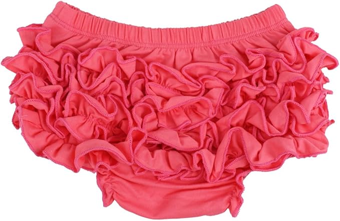 Wennikids Baby Girl's Cotton Shorts and Diaper Cover Bloomers Small Watermelon Red