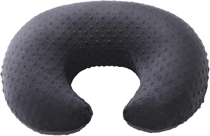 Dots Nursing Pillow Cover, Case Plush Breathable Breastfeeding Pillow Slipcover Fits Nursing Pillow, Super Soft Snug Positioners for Baby Boy Baby Girl(Black)