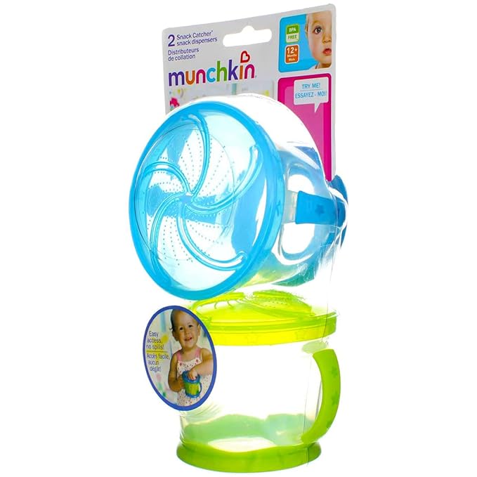 Munchkin 2 Pack Snack Catcher - Assorted Colors