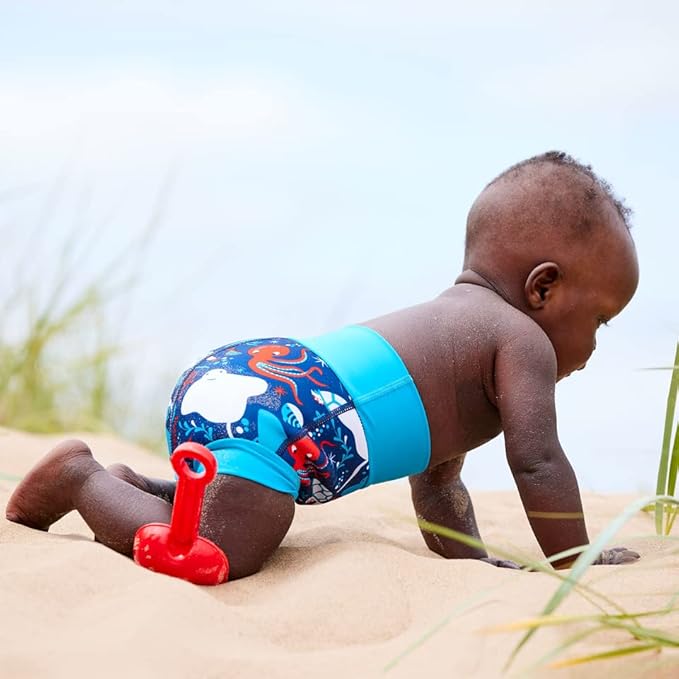 Splash About Happy Nappy Reusable Swim Diaper, Under The Sea, 3-6 Months
