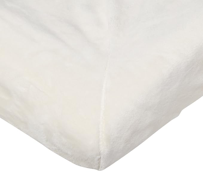 Rumble Tuff Silky Minky Changing Pad Cover, Standard Size, Premium Soft Touch Nursery Essential - Ecru