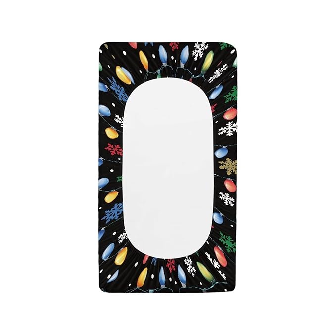 Christmas Changing Pad Cover for Baby Boys Girls, Axolotl Diaper Changing Table Covers Black Changing Table Sheets Fit Most 32''x16'' Baby Changing Pads Nursery Decor