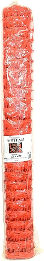 Safety Barrier Fence Finished Edge 4' x 100', Orange