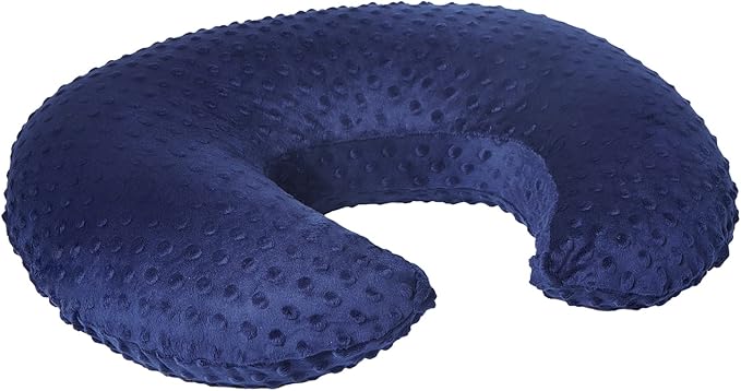 Dots Nursing Pillow Cover, Case Plush Breathable Breastfeeding Pillow Slipcover Fits Nursing Pillow, Super Soft Snug Positioners for Baby Boy Baby Girl (Estate Blue)
