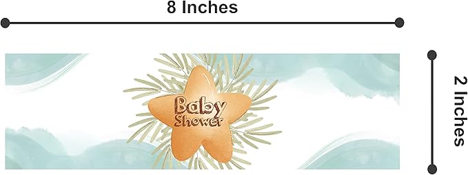 Pack of 32 Pcs, Cloud & Balloons Theme, Waterproof Self Adhesive Water Bottle Labels For Baby Shower, Boy/Girl, Baby Shower Party Collection