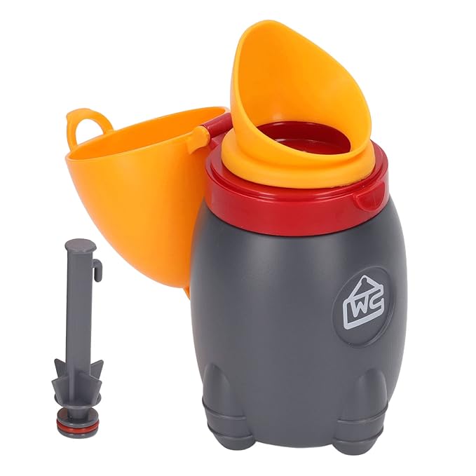Pee Training Cup Good Sealing Cute Appearance Small Portable Boys Potty Training Urinal for Kids Home Car Travelling(Orange)