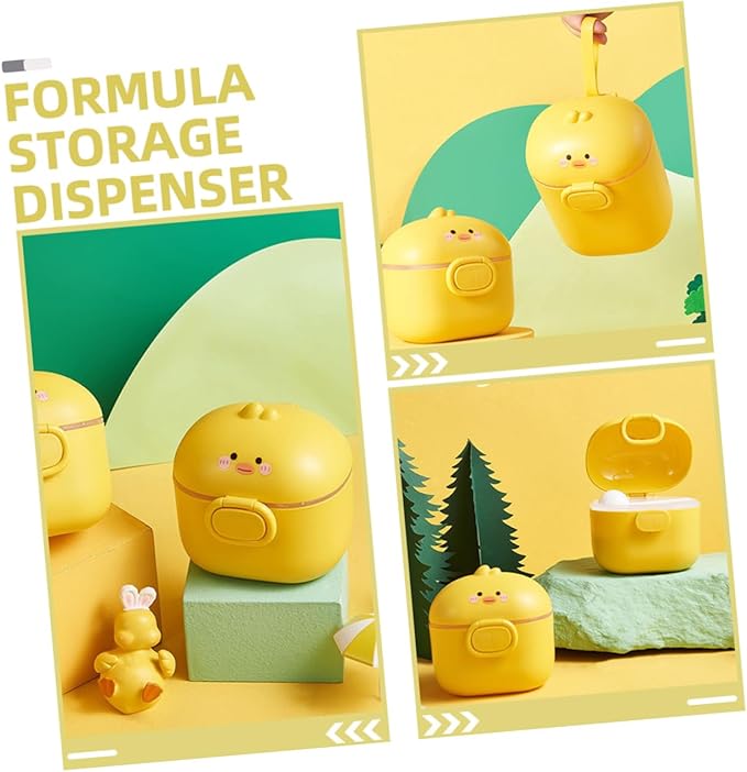 UPKOCH Cartoon Design Portable Formula Dispenser Formula Storage Tank Milk Powder Dispenser Pcs