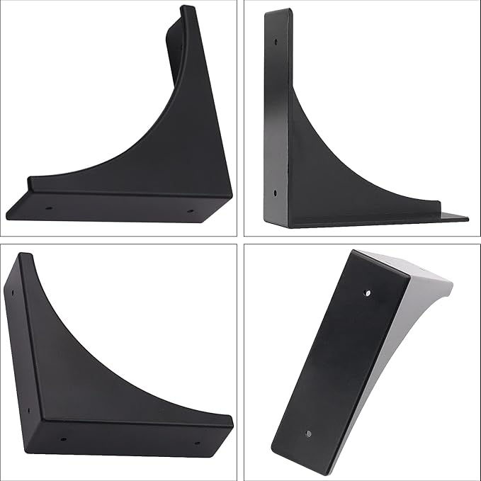 Box Edge Corner Guards Decorative Furniture Corner Protectors Edge Safety Protector Furniture Corner Bumpers Box Cabinet Case Edge Cover Home Hardware Accessories Pack of 4 Black