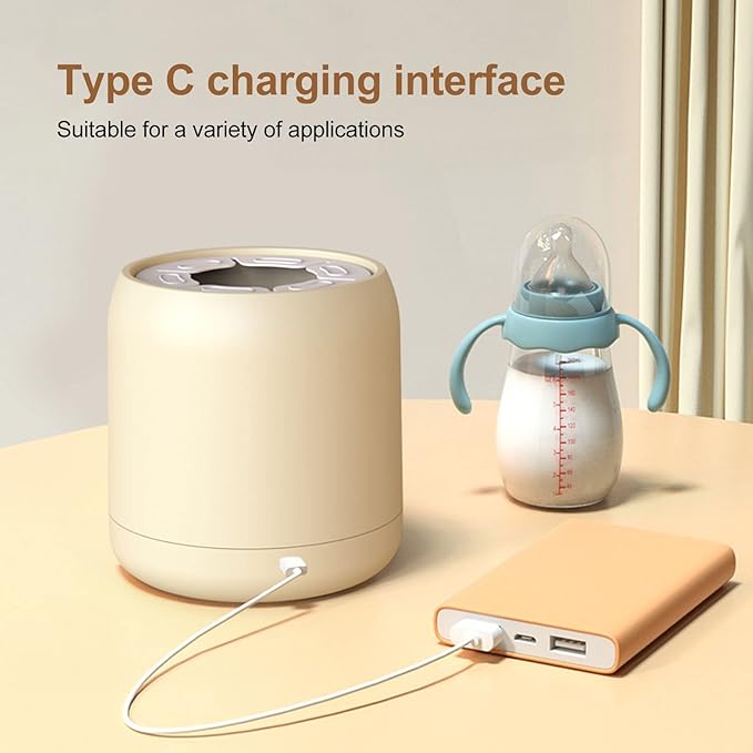 Baby Formula Mixer, 3 Gears Electric Automatic Baby Milk Bottle Shaker, Shake Milk Evenly and Less Bubbles, 1200mAh Battery, Prevent Bloating Infant Bottle Mixer