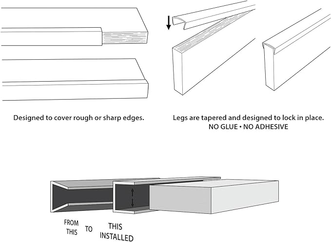 Outwater Plastics Beige 5/8'' Styrene Plastic U-Channel/C-Channel 46 Inch Lengths (Pack of 3)