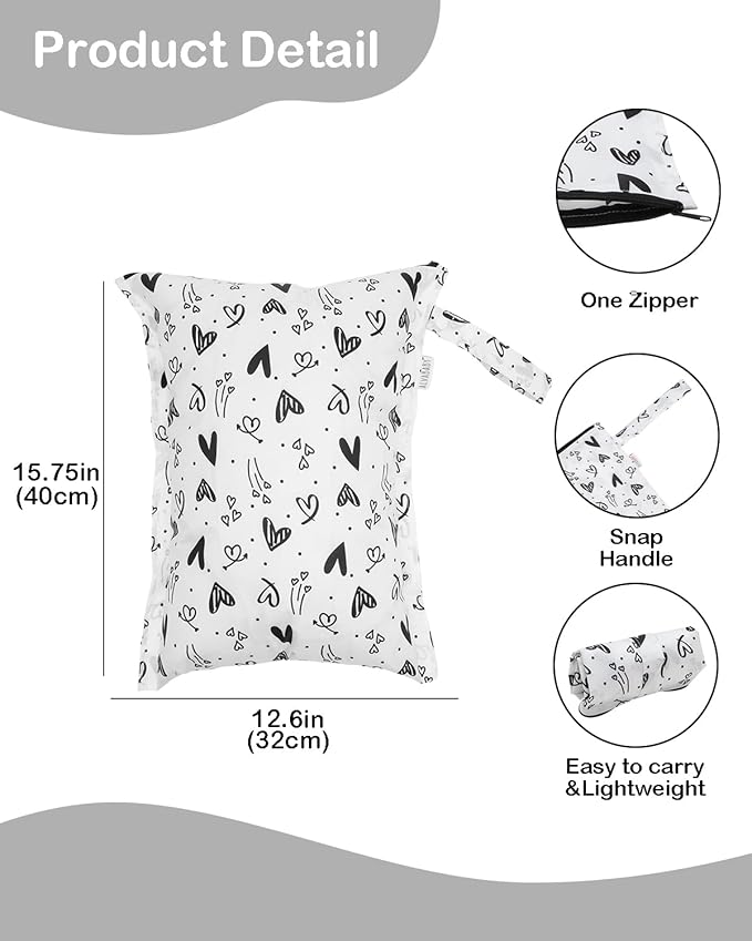ALVA Waterproof Leakproof Wet Dry Bag 2-Pack | Reusable for Swim, Baby Clothes, Diapers & Travel 2LK05