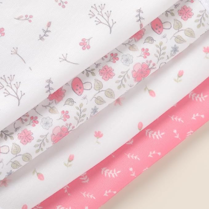 sleepyturtle Pack of 5,Baby Burp Cloths,Soft and Absorbent,Unisex,Easy to Use
