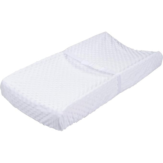 Gerber Baby Boys Girls Neutral Newborn Infant Baby Toddler Nursery Changing Pad Cover, White, 16" x 32"