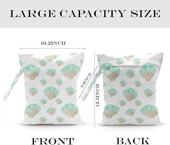 Wet Bag Wet Dry Bag for Swimsuit Travel Beach Pool Stroller Diapers Dirty Yoga Gym Clothes Waterproof Reusable