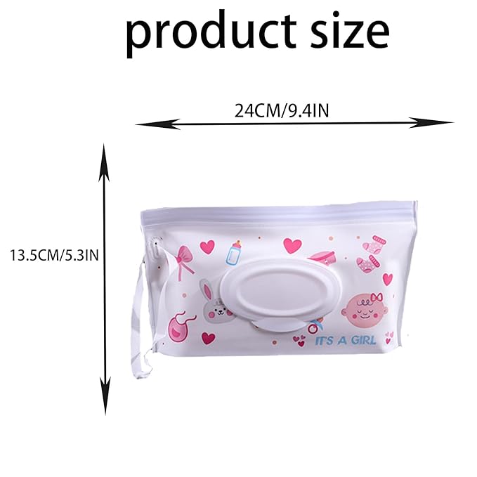 3 Pack Baby Wipes Dispenser,Reusable Portable Wipe Holder,Travel Wipes Pouch Baby Wipes Containe,Wet Wipe Bag for Baby or Personal