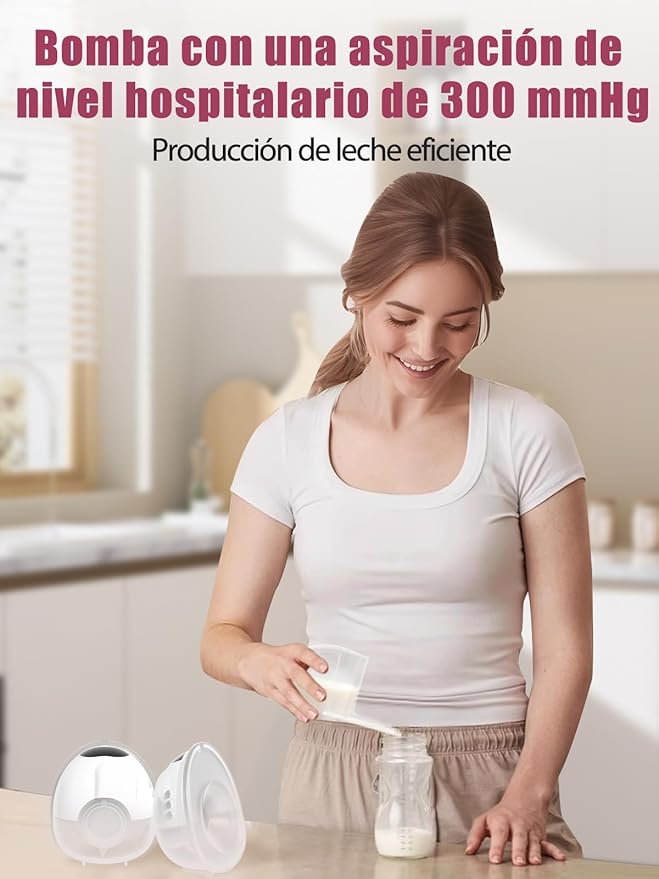 Lulia Breast Pump Hands Free, Wearable Breastfeeding Pump with 4 Mode and 9 Level, Strong Suction, Painless, Anti-Backflow, BPA Free, Portable Electric Breast Pumps with 17/19/21/24MM Flanges