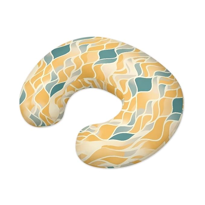 Ripple Stripe Nursing Pillow Original Support Cover, Wave Line Detachable Nursing Pillow Protective Case, Aesthetic Art Soft Infant Nursing Pillow Cover