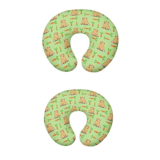 Cute Bear and Carrot Breastfeeding Pillow Slipcover for Baby Soft and Stretchy Safely Breastfeeding Pillow Cover Easy to Use and Dustptoof