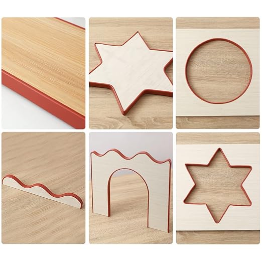 18m U-Shape Self Adhesive Furniture Edging Tape TPE Plinth Sealing Strip Flexible Self-Locking Veneer Edge Banding Guards Protector Plastic Edging Trim Edgeband for Cabinet Repair（Blue-22mm）