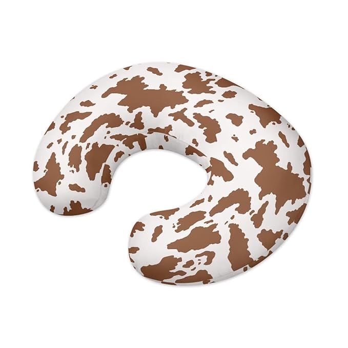 Cowhide Nursing Pillowcase Nursing Pillow Cover Cuddle Pillow Slipcover Detachable Nursing Pillow Protective Cas Baby Feeding Stain Resistant and Scratch Resistant