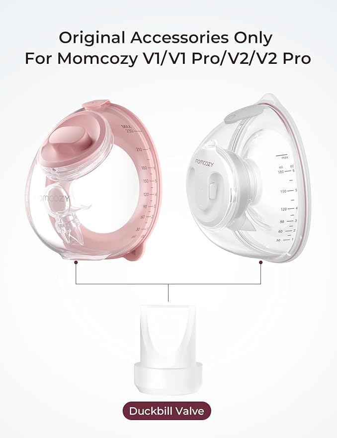 Momcozy Duckbill Valves Only for Momcozy V1/V1 Pro/V2/V2 Pro. Original Breast Pump Replacement Accessories, 4 Pack