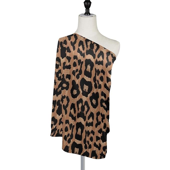 Breastfeeding Nursing Cover Baby Car Seat Canopy Cart Cover Cheeteh Leopard Print Blanket Stroller Poncho Cover