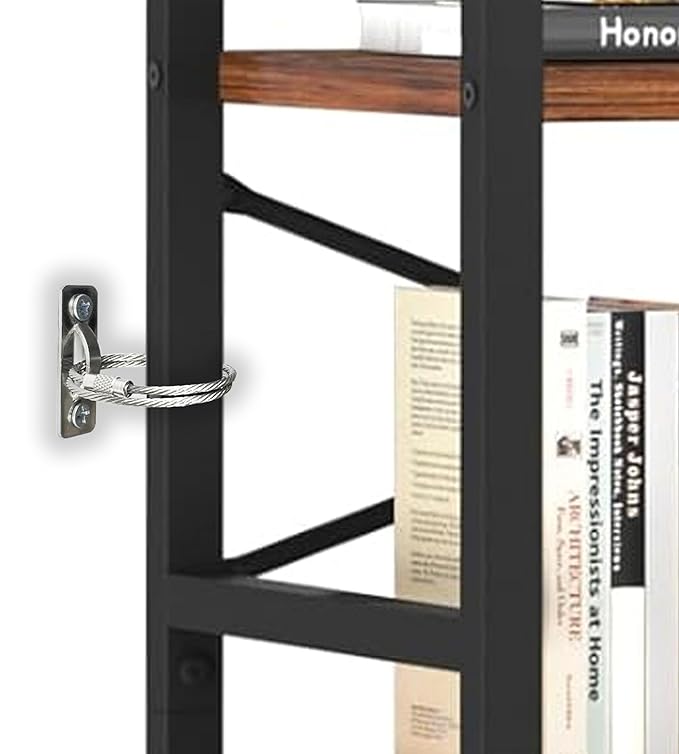 12 Sets Anti Tip Furniture Anchors for Baby Proofing, Earthquake Straps, Furniture Secure to wall Anchors, Childproof and Home Safety, 10in