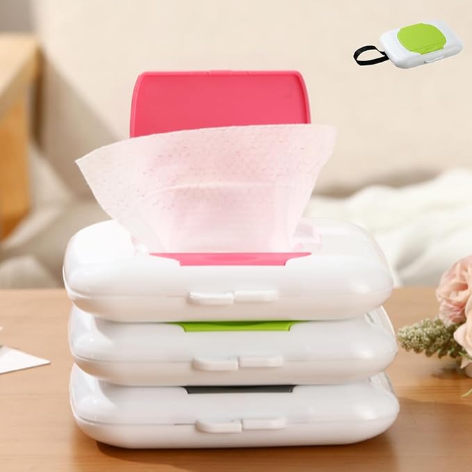Wipes Dispensers Travel Wipes Case Refillable Wipe Holder Reusable Travel Wet Wipe Pouch Hanging Wet Wipe Container Indoor Outdoor Wipe Box