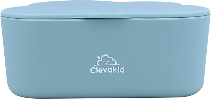 Silicone Snack & Fruits Container – Leakproof Durable and BPA-Free | for Daycare, Preschool, School, and Family Outings – Cloud design 150ML OZ (Blue Teal)