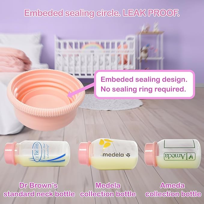 Nenesupply Travel Cap for Narrow Neck Feeding Bottle. Replace Dr Brown Travel Cap Dr Brown Cap and Medela Cap Bottle Cap for Dr Brown Bottle Dr Browns Bottle Medela Bottle Evenflow Bottle Ameda Bottle
