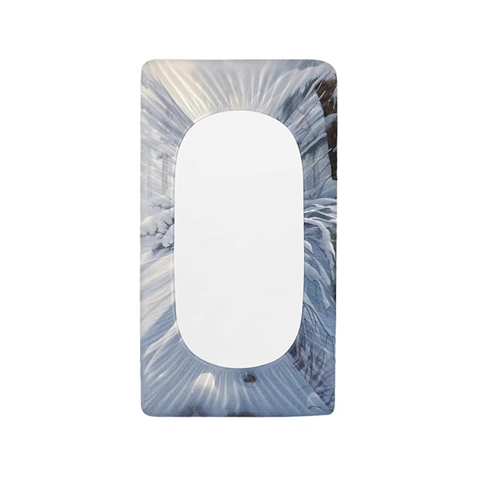 Wild Wolf Changing Pad Covers for Baby, Snow Diaper Changing Table Covers for Newborn Boys, Soft and Breathable Changing Table Sheets,Nursery Changing & Dressing Furniture