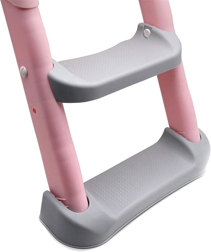 SMT- Pink Toddler Potty Training Seat Ladder Step Toilet Girl Chair Infant Kids Bathroom Trainer [P/N: ET-BABY002-PINK]